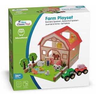 New Classic Toys - Bauernhof Spielset - Holz